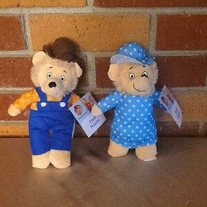 Berenstain Bears Plush Peluche, Lot of 2 - 2023